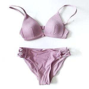 Lululemon | Rose Mellow Pink Swimsuit Bikini Set Sz 2